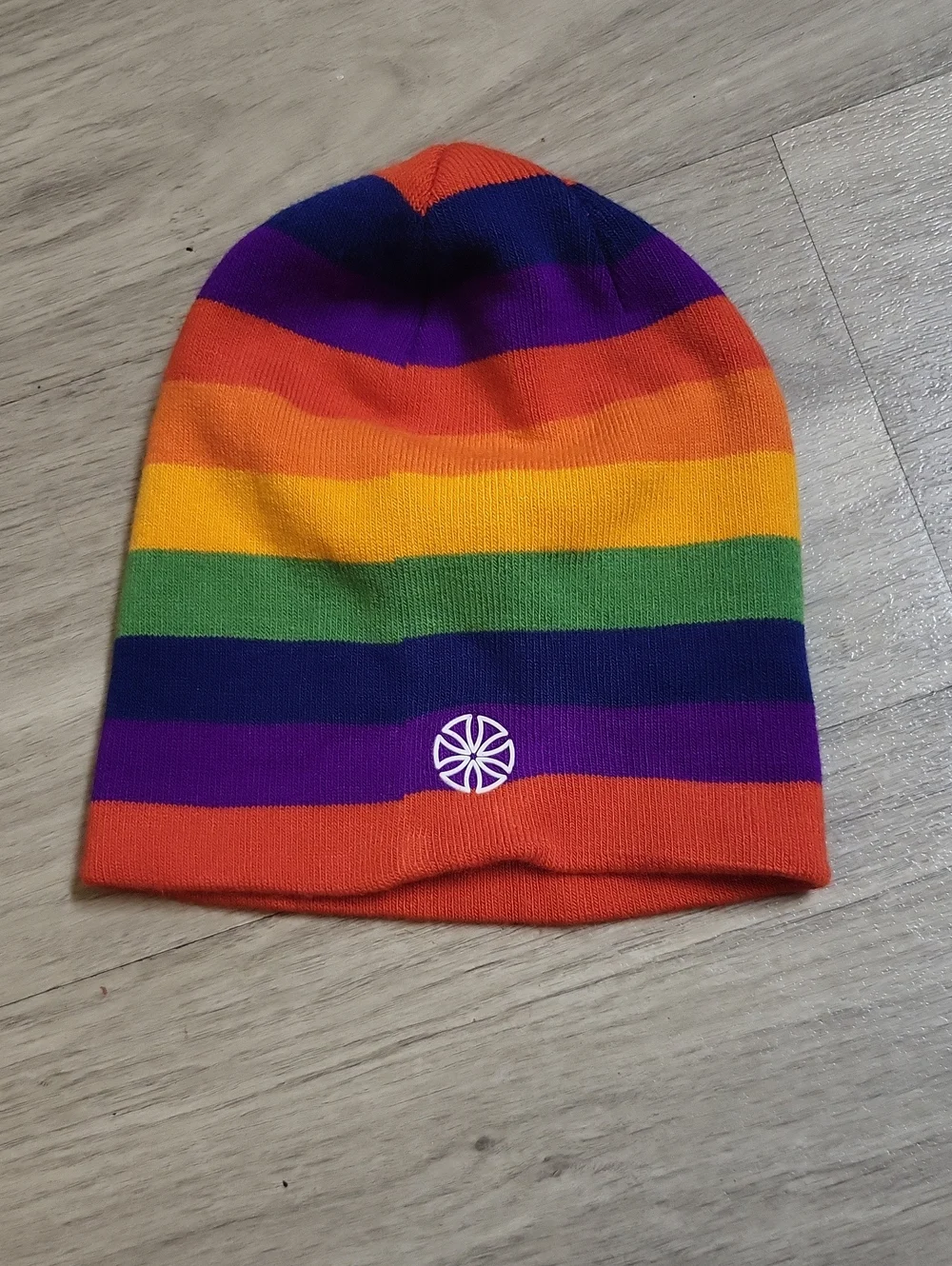 Kids Rainbow Stripe Beanie Hat - Multicolor